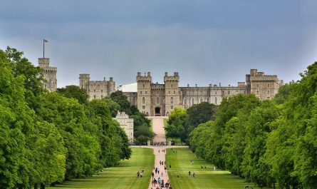 foto panorámica del Castillo de Windsor en Reino Unido